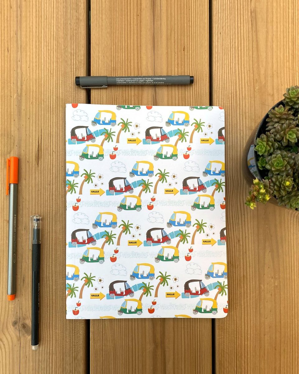 Tuk tuk pattern notebook